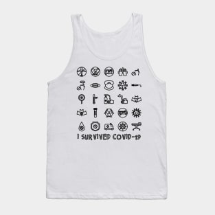 I Survived Covid 19 , Servive Design Tank Top